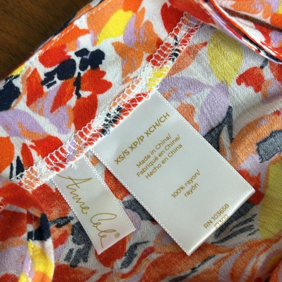 Anne Cole Women's A Line Dress Swimsuit Cover Up Tiered Size XS - Picture 8 of 8